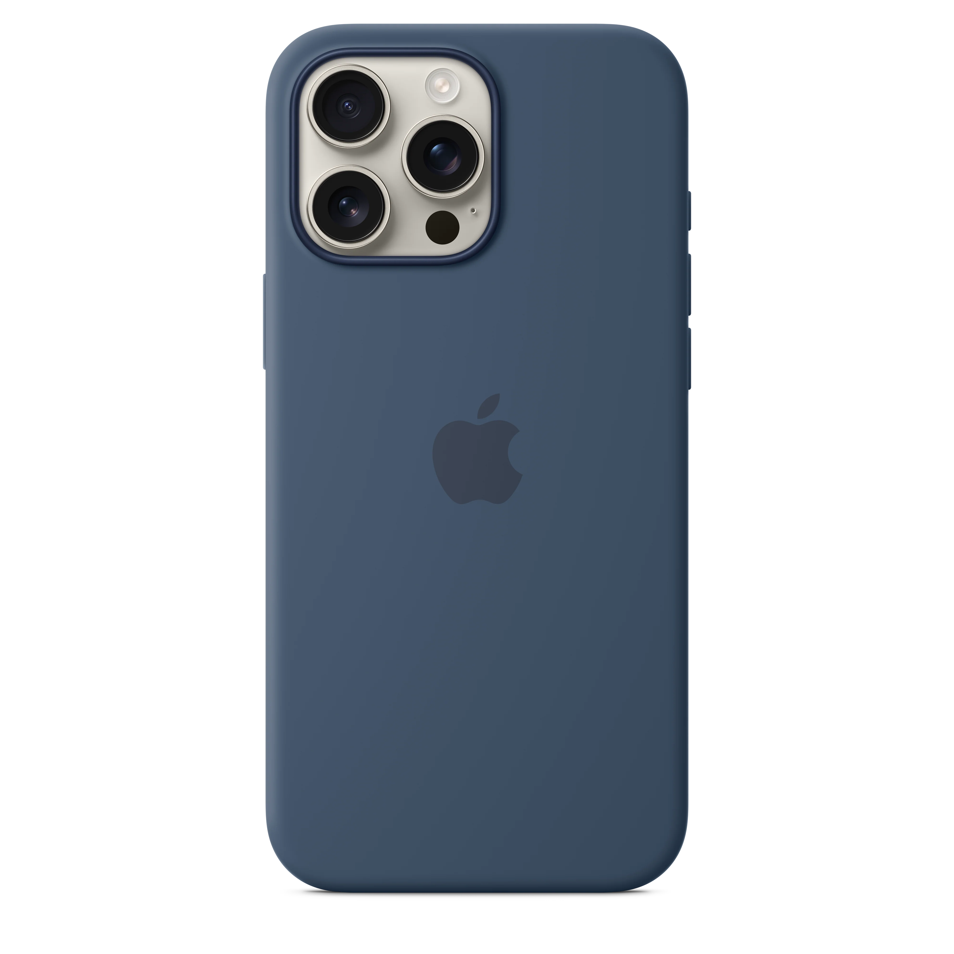 Capa em silicone com MagSafe para iPhone 16 Pro Max - Azul denim - Image 2