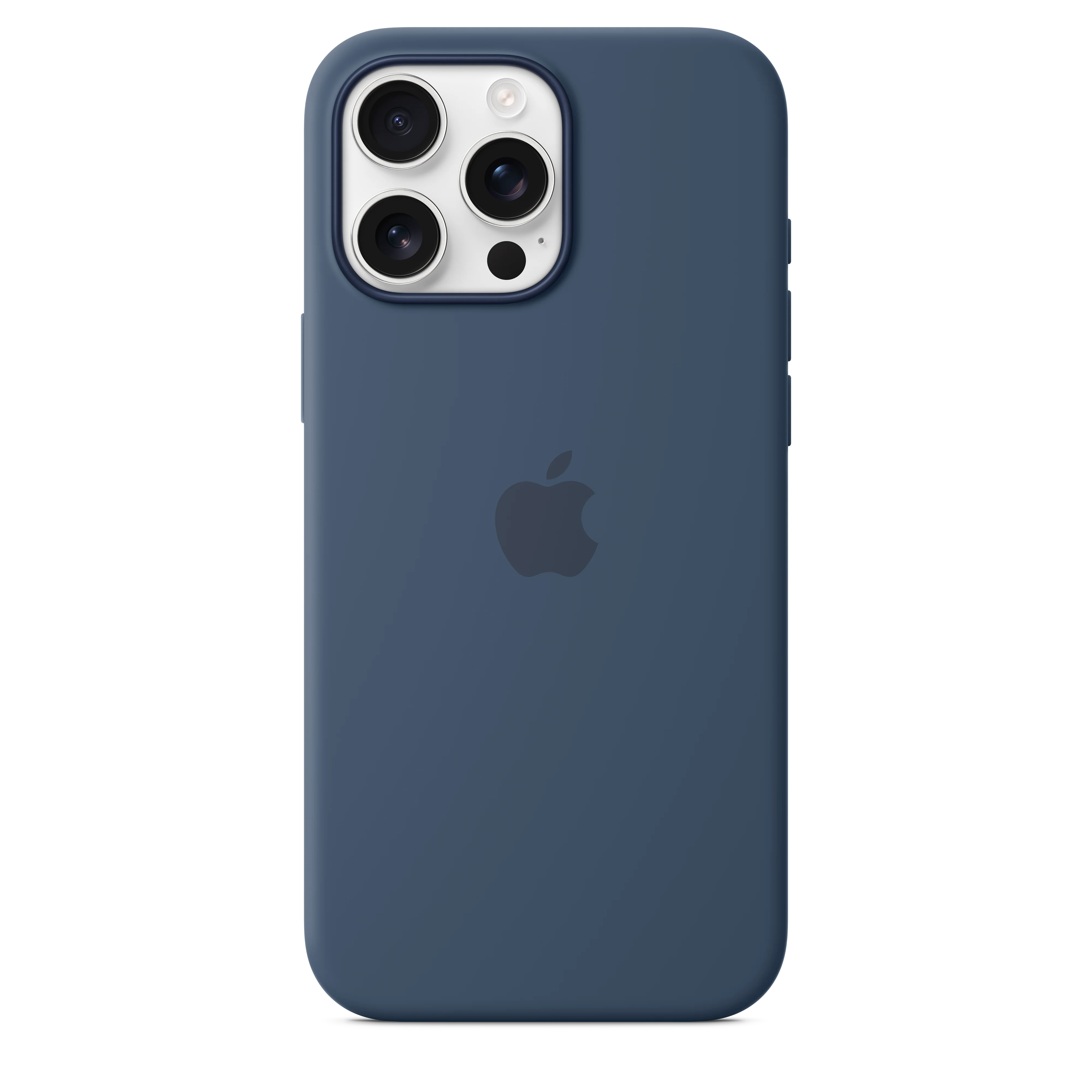 Capa em silicone com MagSafe para iPhone 16 Pro Max - Azul denim - Image 3
