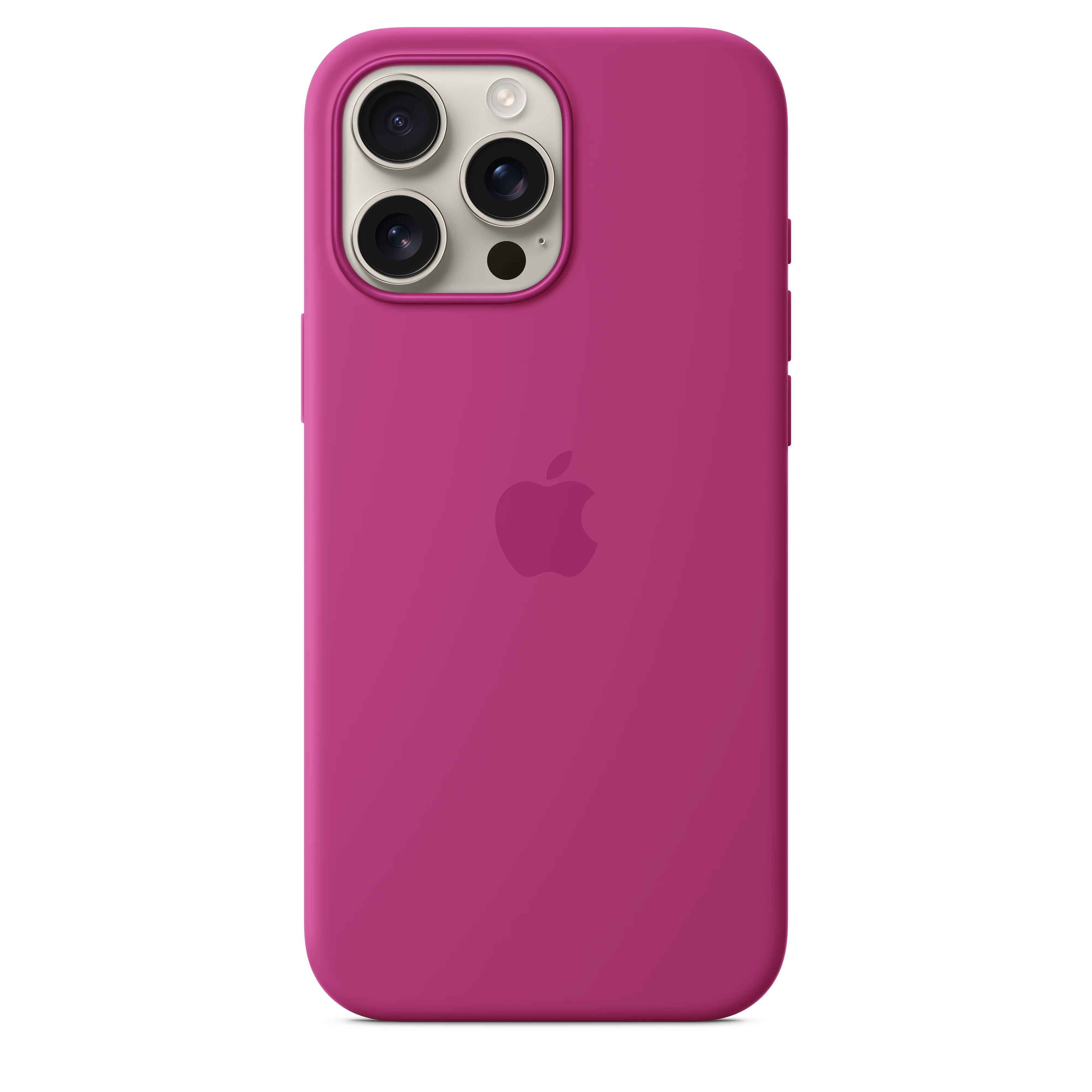 Capa em silicone com MagSafe para iPhone 16 Pro Max - Fúcsia - Image 2