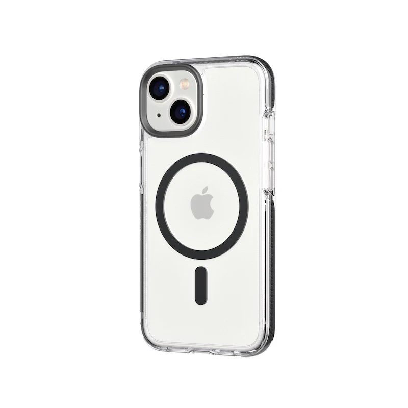 Capa para iPhone 14 TECH21 Evo Crystal com MagSafe - Grafite/Preto
