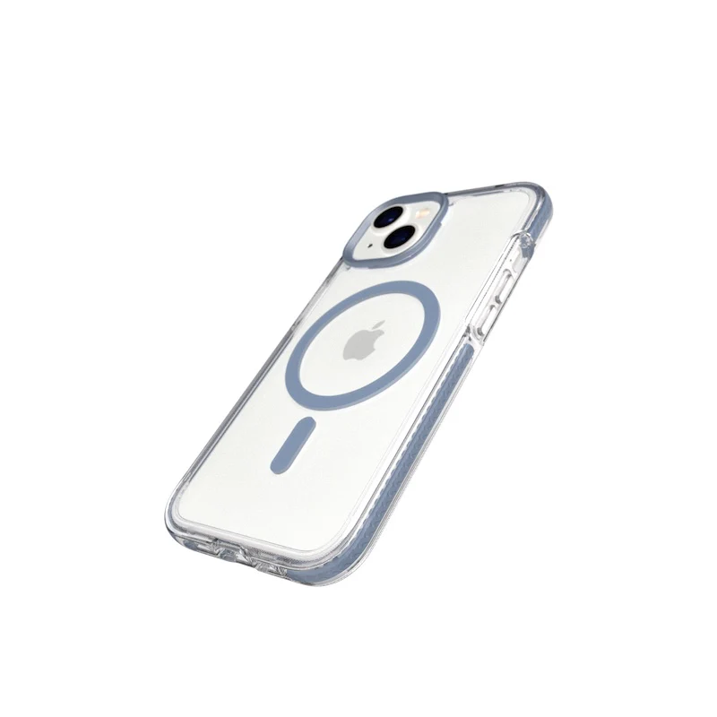 Capa para iPhone 14 TECH21 Evo Crystal com MagSafe - Azul aço - Image 3