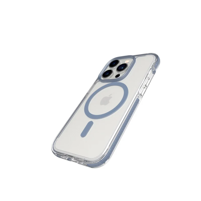 Capa para iPhone 14 Pro TECH21 Evo Crystal com MagSafe - Azul aço - Image 3